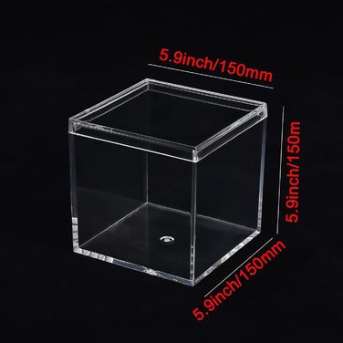 Круглі акрилові контейнери з кришкою, прозорі, 2 шт, 15×2,6 см, для зберігання цукерок, пігулок, намистин, дрібних прикрас