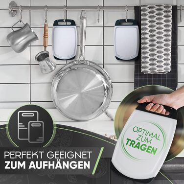 Набір дощок для сніданку Loco Bird (6 шт.) 25x16 см, пластик BPA Free, миючі в посудомийній машині, білий