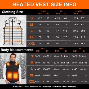 Обогреваемая жилетка Gokozy для мужчин с Powerbank 20000 mAh, 15 зон обігріву, для катання на велосипеді, риболовлі, лижного спорту, чорного кольору