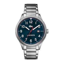 Годинник чоловічий Lacoste Continental Quartz срібний з браслетом з нержавіючої сталі 2011022