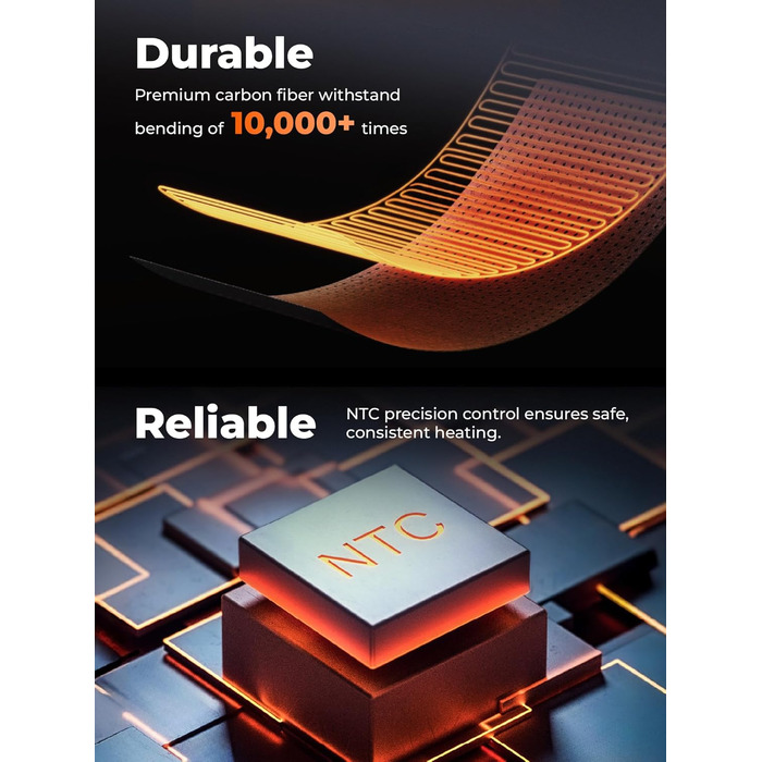 Обогрівальна жилетка OROORO для жінок, флісова, з Powerbank, чорна, XL