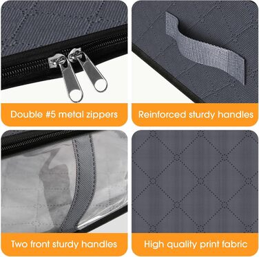 Комод під ліжко StorageRight, 4 шт., сірий