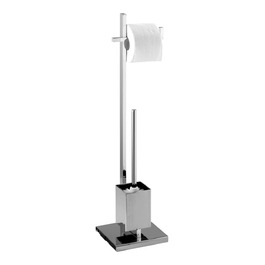 Набір для туалету WENKO Quadro 2 в 1: тримач туалетного паперу та щітка для унітазу