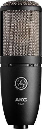 Мікрофон AKG P220 - студійний, велика мембрана, універсальний, чорний