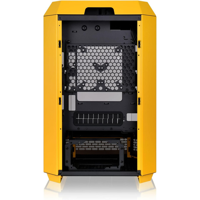 Thermaltake The Tower 300 Bumblebee - Корпус ПК Micro Tower (Micro-ATX/mini-ITX) з вертикальним дизайном, 3 скляні панелі, 2 вентилятори 140mm, підтримка радіатора 420mm