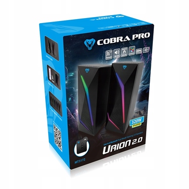 Комплект акустичних колонок 2.0 Media-tech Cobra Pro Urion 8 Вт, чорний