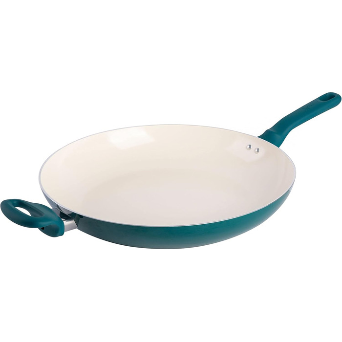 Набір кухонного посуду Spice by Tia Mowry (10 предметів) з керамічним покриттям, антипригарний, блакитно-зелений, Trace of Paradise