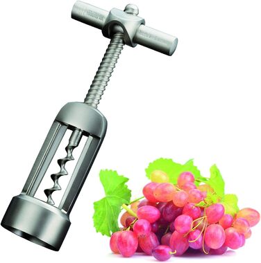 Westmark Bottle Opener with Cork Remover, Monopol Edition, Steel/Zinc Die-Cast, Barolo, Satin Finish, 62603380