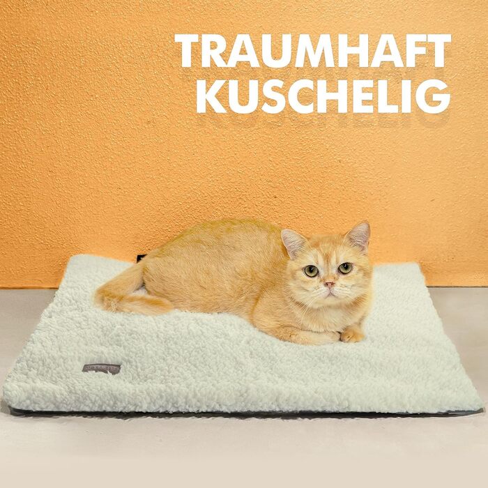 Самогріюча лежанка для котів на підвіконня, м'яка та нековзна, 90 x 28 см (Бежевий)