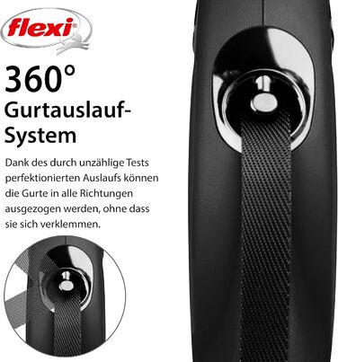 Flexi Classic M рулетка для собак до 25 кг, 5 м, червона