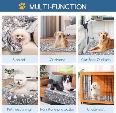 М'який флісовий килимок для собак та котів Nobleza, 120x100 см