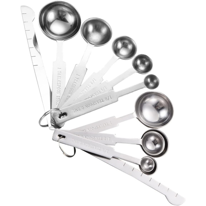 4-piece measuring spoon set for baking, tablespoons, measuring spoons, kitchen measuring cups for liquids, teaspoons, measuring spoons, tablespoons, measuring cups, set, beans.