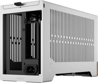 Корпус для ігрового ПК Fractal Design Terra Wood Walnut - mITX, PCIe 4.0, USB Type-C, анодований алюміній (срібло)