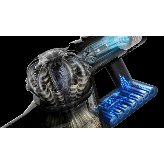 Бездротовий пилосос Dyson V8 Cyclone: потужність 130 AW, до 40 хв роботи, технологія Motorbar проти заплутування волосся, видаляє шерсть тварин, для підлоги та рук