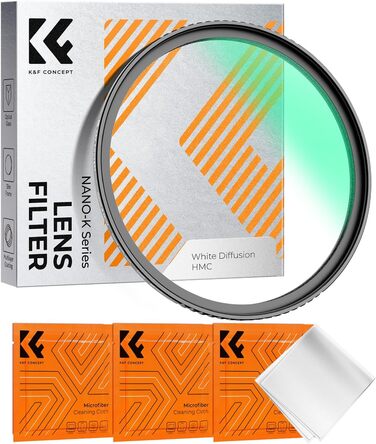 Фільтр для розмиття Nebel-Effekt K&F Concept 82mm Mist Filter для фотографії пейзажів та портретів (Nano-Klear)