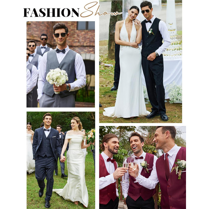 Жилет чоловічий COOFANDY, вузький крій, формальний/повсякденний, для костюма або смокінгу, білий/квітковий принт, розмір L