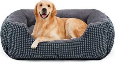 FURTIME Dog Bed - Large Dogs, Washable Fluffy Dog Basket, Non-Slip Dog Bed, Anti-Anxiety Dog Bed for Large and Medium Dogs and Cats, 89x63x23cm