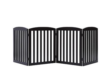 Ворота для собак PAWLAND Holz, розкладні, 60 см, 4 сходинки, для дому, білі (1 шт.)