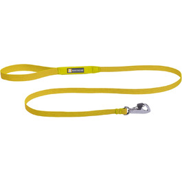 RUFFWEAR Dog Leash Hi & Light, Strong Leash with Integrated Storage Pocket and Secure Crux-Clip Closure, Compactly Folds Down to Pocket Size, (Lichen Green)