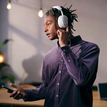 Навушники Bowers & Wilkins Px7 S2 Bluetooth з активним шумозаглушенням, бездротові, Qualcomm aptX™ Adaptive, швидка зарядка, 30 годин відтворення, 6 мікрофонів - сірий