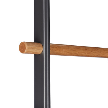 Relaxdays Towel Rail Wood & Metal