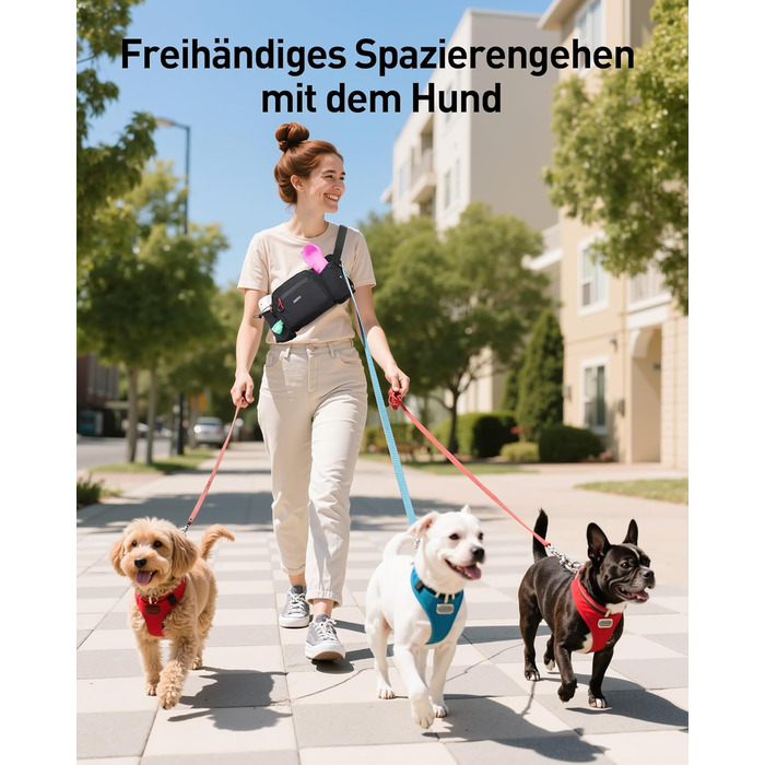 Сумка для ласощів та корму для собак AGPTEK, поясна сумка для прогулянок, подорожей та активного відпочинку