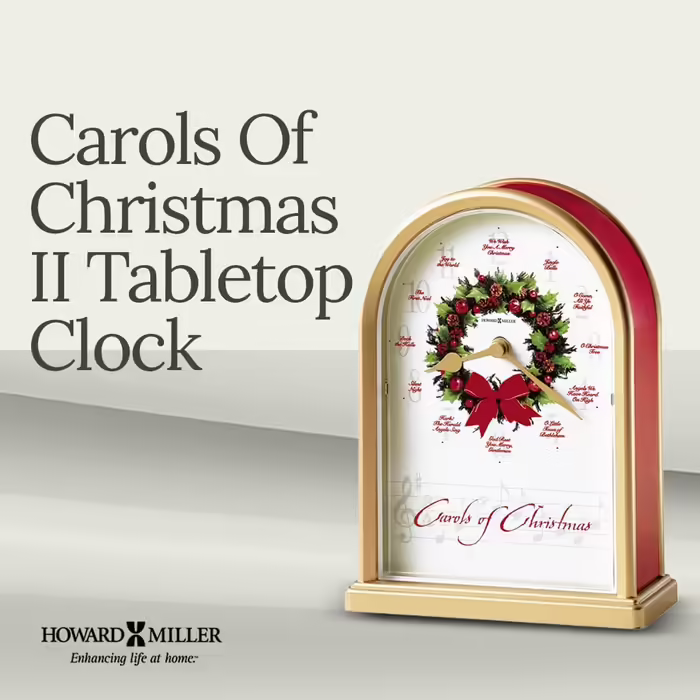 Howard Miller 645-424 Christmas Carols II Table Clock from