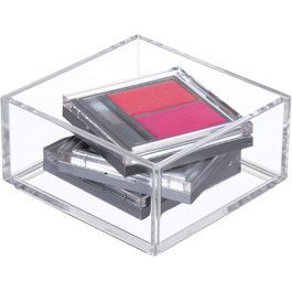 iDesign Drawer Storage Box for Bathroom or Kitchen, Very Small Drawer Organizer in BPA-Free Plastic, Stackable Makeup Storage for Cosmetics, Transparent