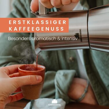 Espresso Maker | High-Quality Espresso Maker Suitable for Induction Made from High-Quality Stainless Steel | Moka Pot for Coffee Lovers