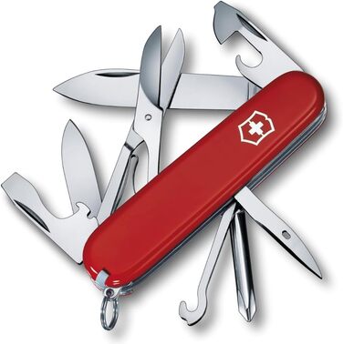 Мультитул Victorinox Super Tinker: швейцарський ніж з 14 функціями (червоний)