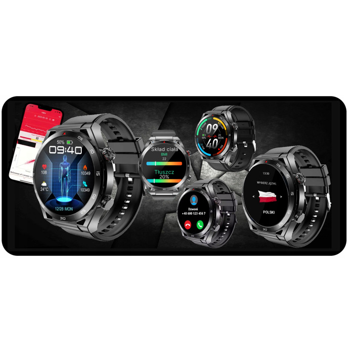 Смарт-годинник HUREL Smart 450 SPORT pro, чорний