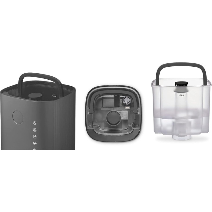 Зволожувач повітря з UVC-стерилізацією, іонізатором та ароматерапією Clean Air Optima CA-605 Smart Top Filling (Титан)