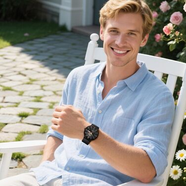 Годинник чоловічий LIGE з датою, водонепроникний, з нержавіючої сталі, аналоговий, вінтажний, кварцовий, чорний, для бізнесу, класичний, простий, з нержавіючої сталі, чоловічий годинник