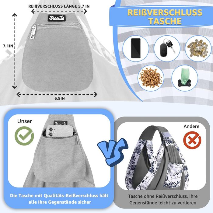 Сумка-переноска для собак SlowTon, сіра, для собак вагою 2,7-5,4 кг