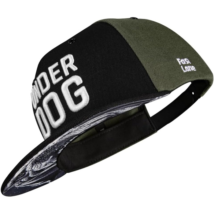 Кепка Nebelkind Snapback Unisex, чорний з оливковим, регульована, трендова streetwear, якісна бейсболка з прямим козирком