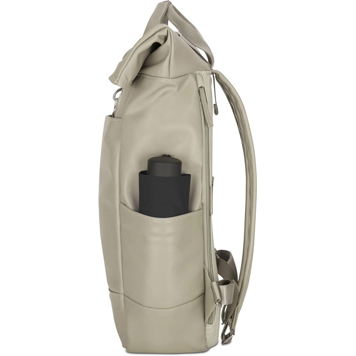 Рюкзак Expatrié Adele: елегантний ролтоп для жінок - універсальний, для роботи, на велосипеді, з відділенням для ноутбука (світло-зелений)