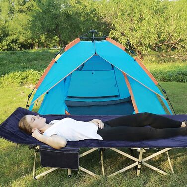 Ліжко-розкладачка REDCAMP XL з матрацом для дорослих, 226 кг, широке, міцне, для кемпінгу, відпочинку, гостей, офісу, дому