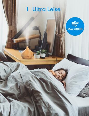 Розумний аромадифузор Meross Mini | 400 мл, RGB, керування через додаток та голосові помічники | Ультразвуковий зволожувач повітря | Сумісний з Apple Home, Alexa, Google Home