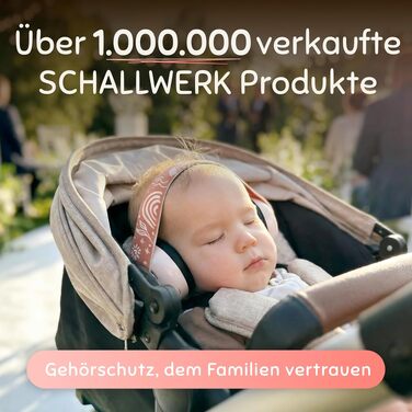 Захисні навушники для немовлят та дітей Schallwerk® Mini+ (Unicorn Dusty) – Преміум захист слуху від шуму для малюків