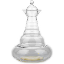 Golden Aladdin Carafe, 1.3 l, by Nature's Design, Transparent, Gold, 28 cm