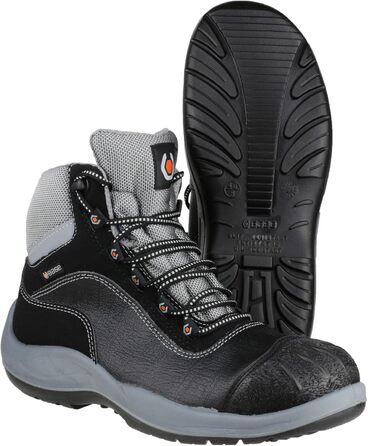 Чоловічі бойові черевики Base B119, 44 EU, чорний/сірий