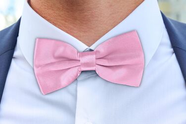 Комплект підтяжок та краватки-метелика з нагрудною хусткою для смокінга, рожевий – 3 шт.