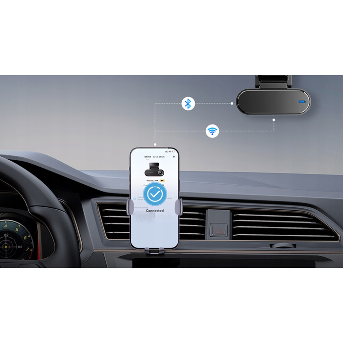 Автомобільний відеореєстратор Ddpai N5 Dual 4K UHD 140° з GPS та карткою пам'яті 128 ГБ