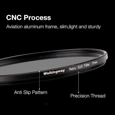 Фільтр Nostaltone 77 мм для камери - Retro Gold Diffusionsfilter FX - Оранжевий фільтр для створення ефекту ностальгії, тепла та м'якого розмиття