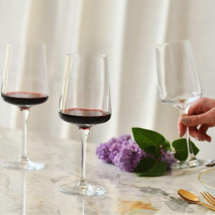 Кросне Келих для червоного вина | Набір 6 шт. | 500 мл | Infinity Collection | Без свинцю | Для дому, ресторану, прийомів