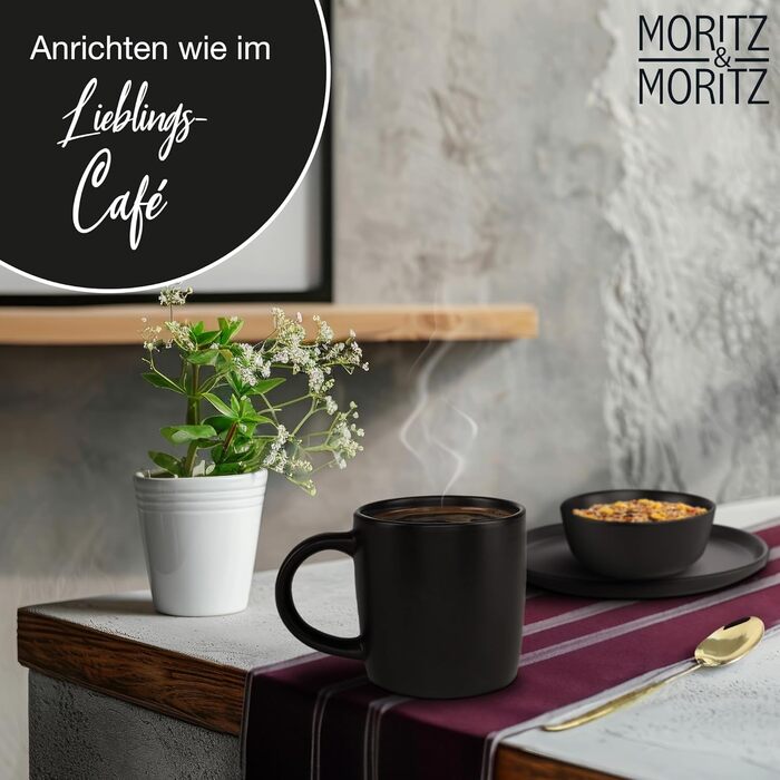 Набір посуду Moritz & Moritz NORDIC на 6 осіб (18 предметів) - посуд з кераміки, скандинавський дизайн, міцний набір тарілок, сервіз для щодня та гостей