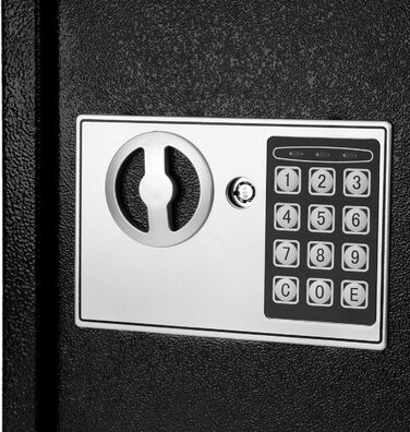 Шлюз для ключів QWORK® з електронним замком, 40 гачків, 36 x 30 x 10 см, сталева конструкція, висока безпека