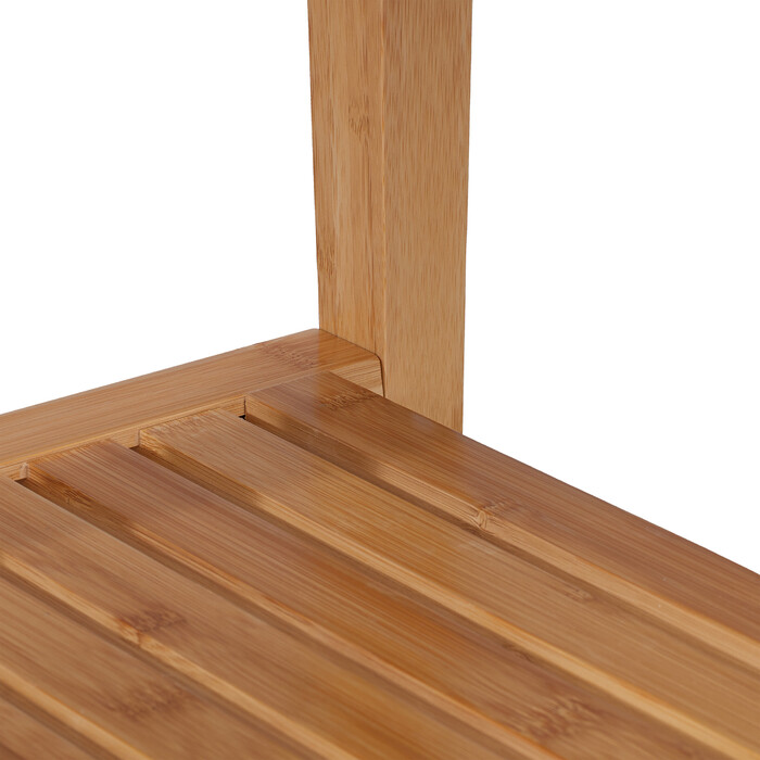 Relaxdays Bamboo Stool with Storage