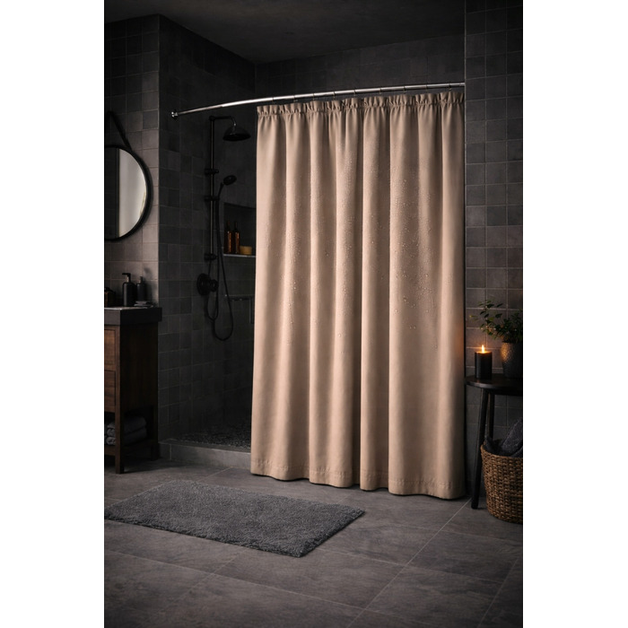 Текстильна штора для ванни NOW-ART, 200 x 200 см