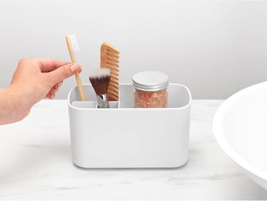 Органайзер для ванної Brabantia Renew, пластик, білий, універсальний розмір